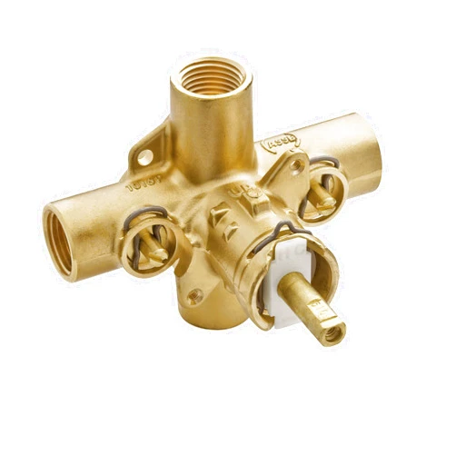 Moen Rough-In Posi-Temp Pressure Balancing Cycling Shower Valve with Stops, 1/2-Inch IPS Connections, 2590