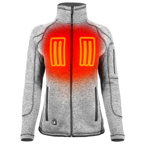 ActionHeat 5V Battery Heated Sweater Jacket for Women, Heated Clothing for Winter, Tri-Zone Heat, 150F up to 6hrs