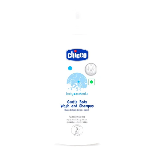 Chicco Baby Moments Gentle Body Wash and Shampoo (500ml)