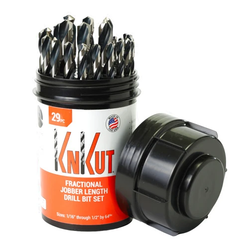 KnKut 29 Piece Drill Buddy Jobber Length Drill Bit Set 1/16