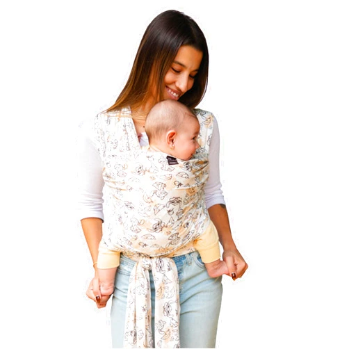 Moby Wrap Baby Carrier | Featherknit | Baby Wrap Carrier for Newborns & Infants | Baby Gift | Keeps Baby Safe & Secure | Disney's Aloha Stitch
