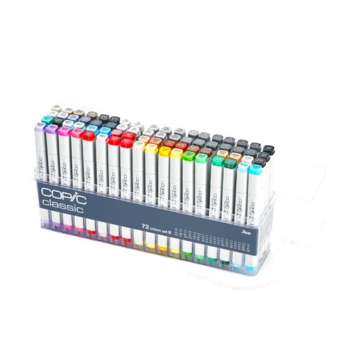Copic Classic, Alcohol-based Markers, 72pc Set B (New Ver.)