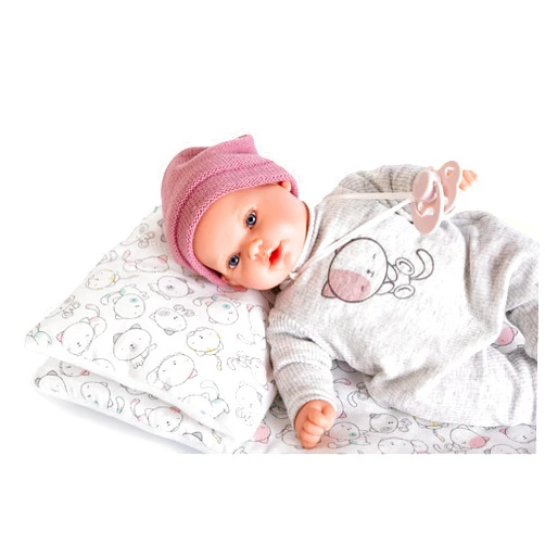 Antonio Juan Kíka Doll Sachet 27 cm Cries Without his Sucker (Pink)