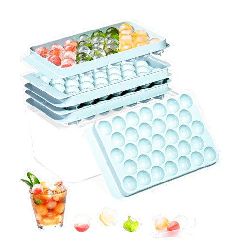 DclobTop ice trays for freezer - 3-Pack Ice Cube Tray, Ice Cube Trays for Freezer, Ice Trays for Ice Balls, Ice Trays for Freezer,Ice Cube Tray with Lid,Ice Cube Tray for Juice,Coffee and Cocktails