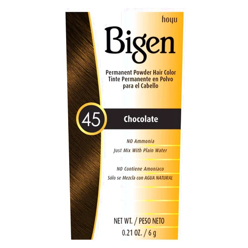 Bigen #45 Chocolate Bigen Permanent Powder - 12 Pack