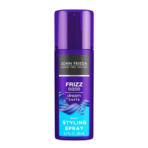 John Frieda Anti Frizz, Frizz Ease Dream Curls Daily Styling Spray for Curly Hair, Magnesium-enriched Formula, Revitalizes Natural Curls, 6.7 Ounce