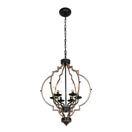 Generic Rustic Farmhouse Chandelier Light Fixture, 6 Lights, for Kitchen, Dining Room, Living Room