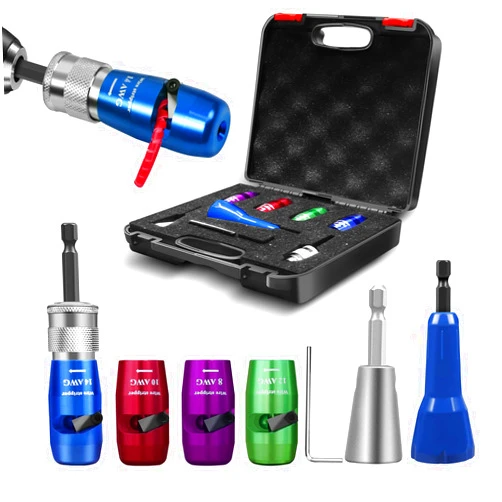 BURMONG Wire Twister & Stripper Tool for Drill – 8/10/12/14 AWG, 2026 Upgraded Electrician Wire Stripping and Twisting Tool, Improve Work Efficiency 30 Times