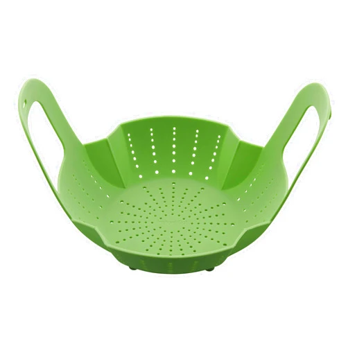 Lifetime Brands Instant Pot Official Silicone Steamer Basket, Compatible with 6-Quart and 8-Quart Cookers, Green