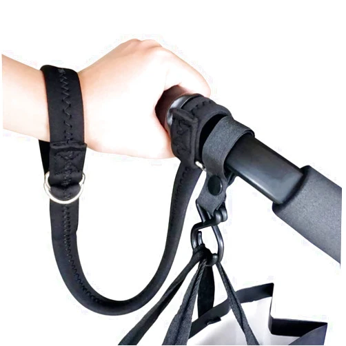 APBFH Baby Stroller Pram Wheelchair Safety Wrist Strap or Short Leash for Dog(Black)