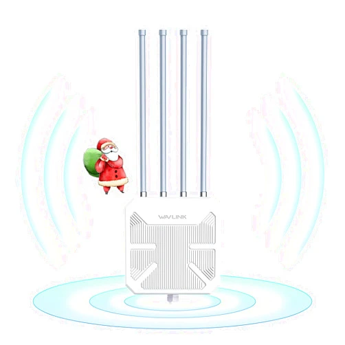 WAVLINK AX1800 WiFi 6 Wireless Outdoor Access Point,WAVLINK Long Range Outdoor WiFi with PoE | Dual Band | Up to 128 Devices|IP67 Waterproof,Supports Mesh Extender/AP/Repeater for Farm,Courtyard,RV,Campsite