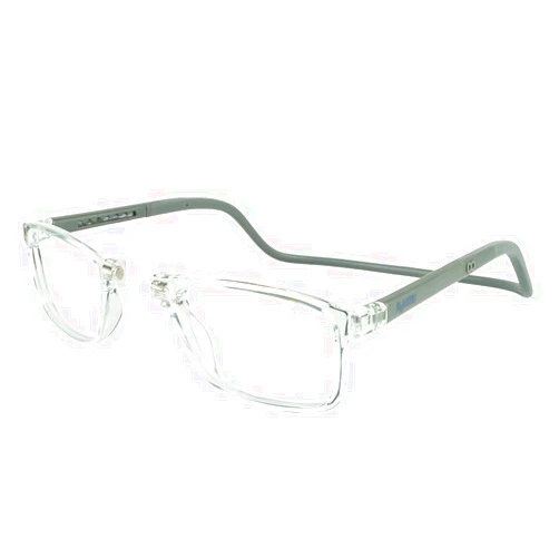 Clic Magnetic Reading Glasses for Men or Women, Soft Foldable Band, Computer Readers, Barat (S-XL)