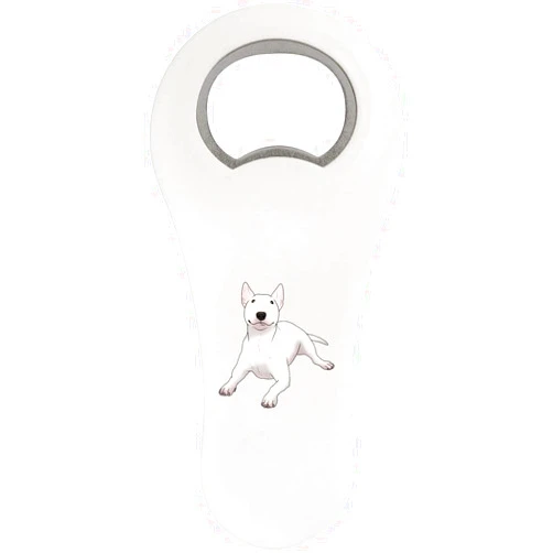 Azeeda 'Cute Bull Terrier' Bottle Opener Fridge Magnet (BO00074080)