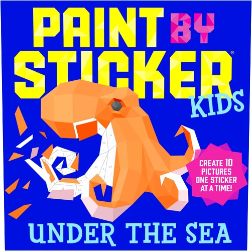 Workman Publishing Paint by Sticker Kids: Under the Sea: Create 10 Pictures One Sticker at a Time!