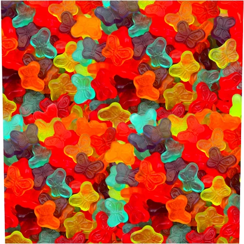 ILIKE! Mini Butterflies Gummy Candy, Assorted Fruit Flavors, 1-Pound Pack