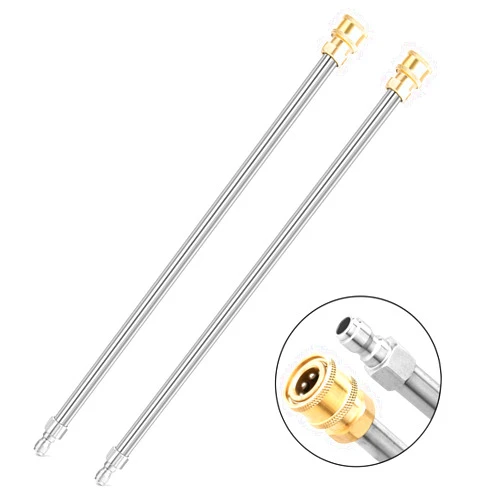 EARLEAS Pressure Washer Extension Wand, 2 Pack Pressure Washer Wands, 17 Inch Stainless Steel Power Washer Extension Wand, 1/4 Inch Quick Connect Power Washer Lance