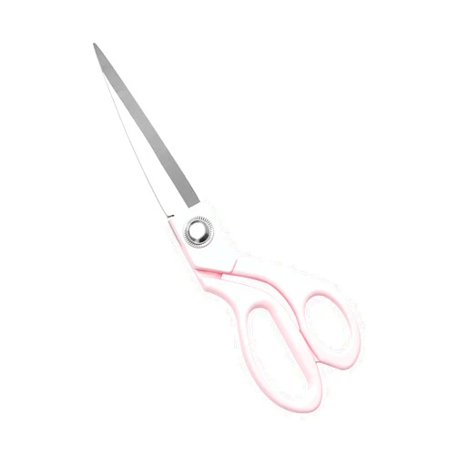 NatSumeBasics Pink Fabric Scissors 8 Inch Candy Colored Sewing Scissors Premium Craft Tailor Shears Heavy Duty Scissor Stainless Steel Professional Dressmaker Shears Home Office Metallic Scissors for Women(Pink)