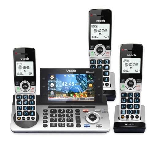 VTech IS8251-3 Business Grade 3-Handset Expandable Cordless Phone for Home Office, 5