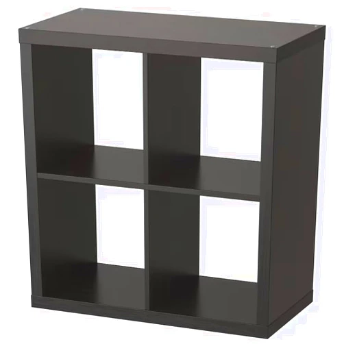 IKEA Kallax 4 Shelving Unit Black-Brown