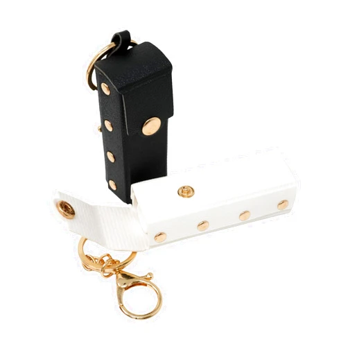 yueton 2 Pack Lipstick Cases Keychain Portable Lip Balm Keychain Holder PU Leather Lipstick Sleeve for Women