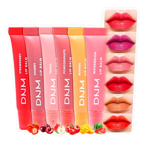 evpct Nourishing Moisturizing Tinted Lip Balm for A Sheer Tint of Color, Softens Smooths Hydrates Moisturizes Lightweight, Lip Care Gloss Plumper Stain for Women Dry & Chapped Lips, 6 Colors Set01