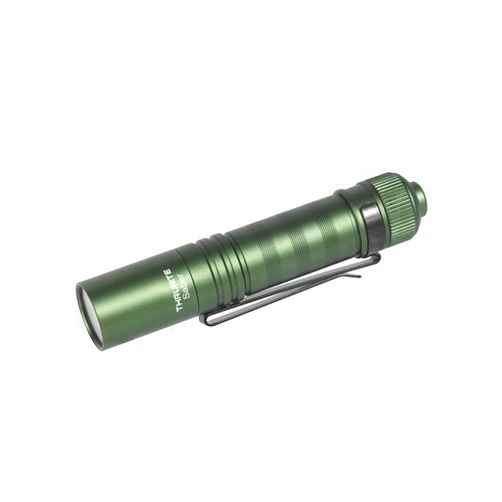ThruNite Saber 659 Lumens AA Rechargeable Flashlight EDC, High Performance SST20 Bright Small LED Pocket Flashlight with Clip (Dark Green)
