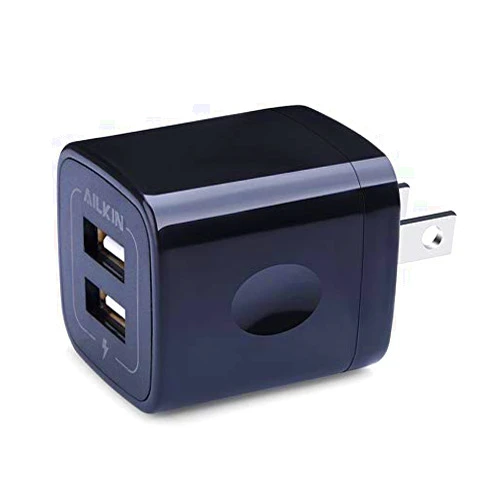 AILKIN USB MultiPort Charging Block, Wall Plug Station, Home Travel Charger Cube, Wall Charger Brick, Rapid Charging Adapter, Fast Android Charge Replacement for iPad/iPhone/iPod/Samsung Box