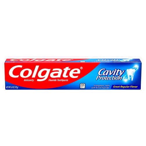 Colgate Cavity Protection Regular Fluoride Toothpaste, White, 6 oz