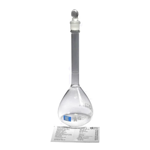 United Scientific Supplies FG5640-25QR Volumetric Flask with #9 Glass Stopper, Class A, Batch Certified, QR Coded, 25 ml Capacity