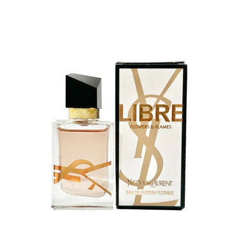 YVES SAINT LAURENT YSL LIBRE FLOWERS & FLAMES EDP FLORALE Mini Perfume LE PARFUM Splash On - 7.5 ml / 0.25 Fl Oz