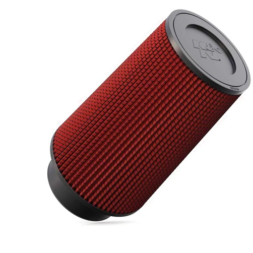 K&N Universal Clamp-On Air Intake Filter: High Performance, Premium, Washable, Replacement Filter: Flange Diameter: 4 In, Filter Height: 9 In, Flange Length: 1.75 In, Shape: Round Tapered, RE-0870