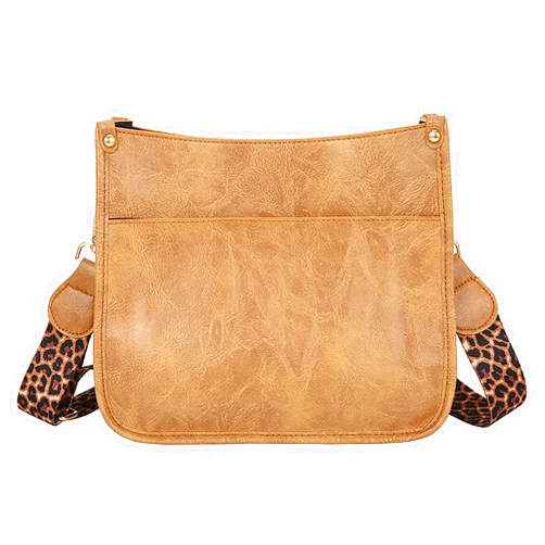 HAIBOLAN Women's Leopard Guitar Strap Crossbody Purse Shoulder Bucket Cross-body Purse