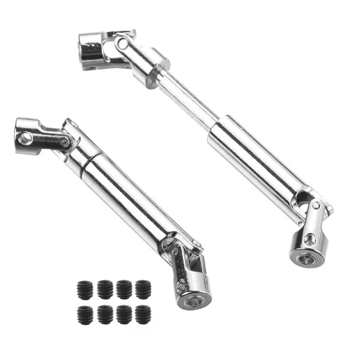 DDI RC Pro Universal Rotor Drive Shaft (Al.) Upgrade for 1/10 Electric 4WD SCX10 RC4WD D90 CC01 Crawler (92-125mm)