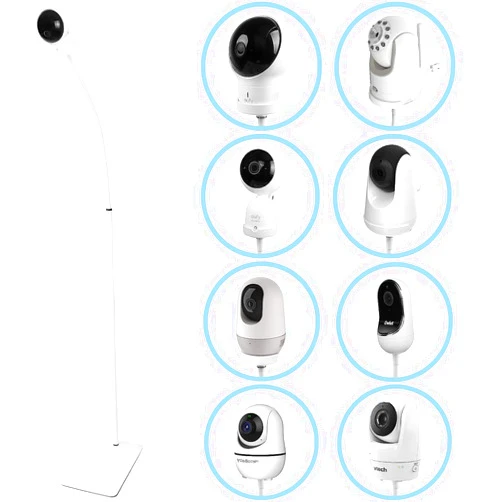 HOLACA 35 inch or 63 inch Floor Stand for Hellobaby, Infant Optics DXR-8/8 Pro, eufy, Vava/Hipp and Nooie Baby Monitor,Owlet and Motorola Baby Monitor, for Any Other Cameras with 1/4 Screw Mount