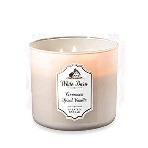 Bath & Body Works Bath and Body Works 3 Wick Scented Candle Cinnamon Spiced Vanilla 14.5 Ounce
