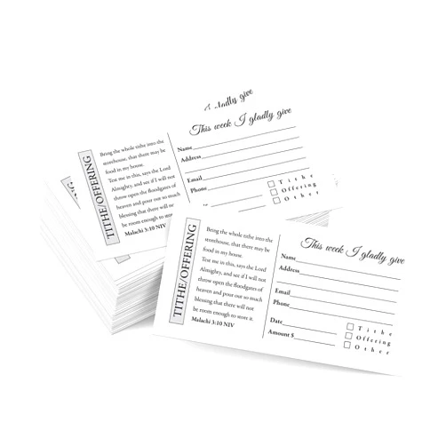 MyOfferingEnvelope.com 500 Church Offering | Tithe Donation Envelopes