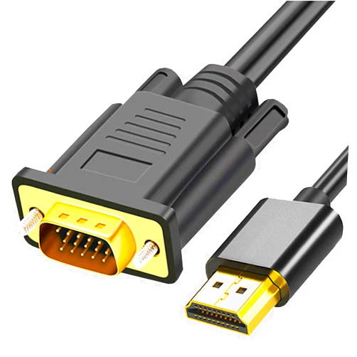 AKWOR HDMI to VGA, 6FT Gold-Plated HDMI to VGA Cable (Male to Male) Compatible for Computer, Desktop, Laptop, PC, Monitor, Projector, HDTV, Raspberry Pi, Roku, Xbox and More