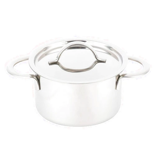 GET G.E.T. 4-80555 Stainless Steel Stainless Steel Mini Stock Pot with Lid Stainless Steel Specialty Servingware Collection