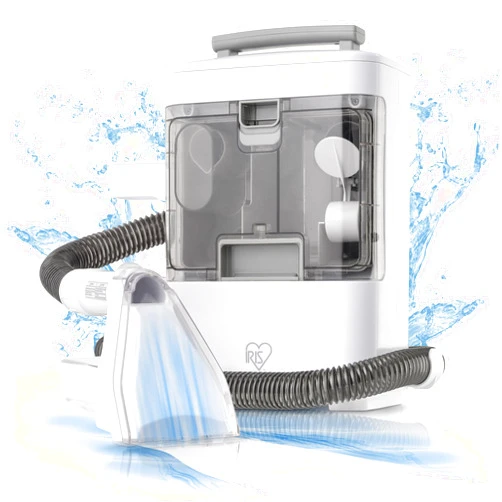 IRIS USA Upholstery Cleaner Machine Portable, Small Handheld Spot Cleaner, Mini Car Seat Shampooer, Couch Sofa Flat Rug Cleaner 16.9oz Chemical-Free, Lightweight, Aspiradora para Lavar Alfombras