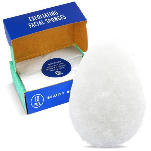 HartFelt 10 Pack Facial Exfoliation Beauty Box with Super Soft Exfoliating Face Scrub Pads | Reusable Facial Sponges Set for Daily Cleansing & Dead Skin Removal | Face Scrubbers Gift Box for Women/Men