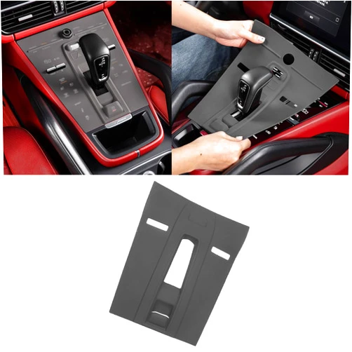 Speechn for Porsche Cayenne Center Console Cover, Silicone Center Console Protector Film for Porsche Cayenne Accessories 2018-2023 (for Cayenne 2018-2023 Grey)
