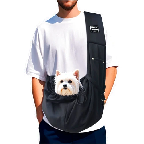 SGULNF Cat Sling Carrier, Dog Sling for Small Dogs and Cats 5-15lbs, Hand-Free Reversible Puppy Sling Carrier