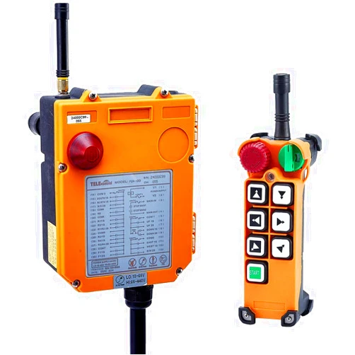 TELEcontrol Industrial Remote Control F24-6D AC/DC65V-440V (1 Transmitter + 1 Receiver) Hoist Crane Wireless Remote Control