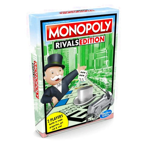 Monopoly Rivals Edition 2 Player Game Hasbro Gaming New Factory Sealed,8 YEARS+