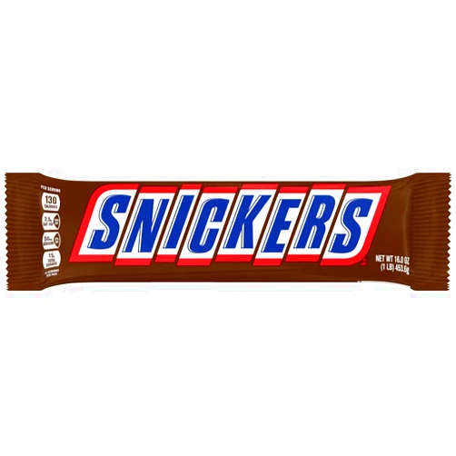SNICKERS Chocolate Christmas Candy Bar, Giant Size, 16 oz Bar