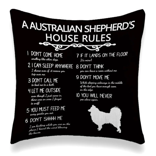 TNUW TUNW Australian Shepherd Throw Pillows Cushion Cover Decorative Pillowcase, Australian Shepherd Gifts, Aussie Dog Gifts for Women, Australian Shepherd Must Haves, 18×18 Inch