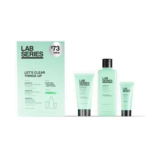 Lab Series Clear LS Deep Pore Purifying Face Wash with Salicylic Acid | Men's Cleanser Suitable for Acne Prone Skin - Skin Care for Men - Dermatologist Tested