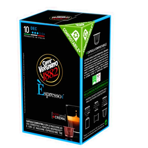 Caffe' Vergnano 1882 Vergnano, Capsule Decaf E'spresso, 1 Count