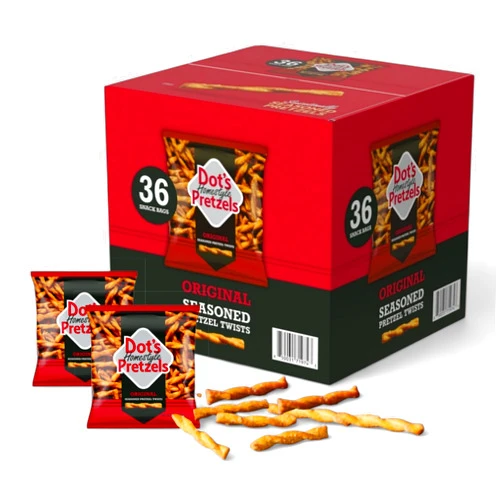 MOOCHI Dot’s Homestyle Pretzels – Original Seasoned Pretzel Twists (36 Snack Bags) – Baked, No Artificial Flavors – Wholesome, Crunchy, Healthy Kids Snacks, Bundled by MOOCHI