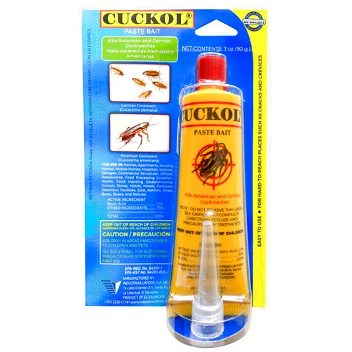 Cuckol Bait Ready to use, Kills All Cockroaches Including The German one, odorless, Safe use for People and Pets, Natural attractants Placed in Kitchen and Furniture, Long time Without Cockroaches